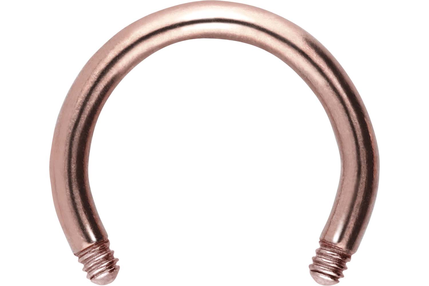 Chirurgenstahl Hufeisenring Piercing ohne Kugeln